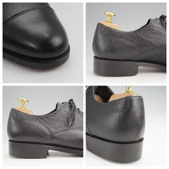 未使用★(英)BARKER/バーカー 5.5D【現行定価5.5万円程度★鹿革/ディアスキン/ストレートチップ】4550DW/黒/メンズ★j929