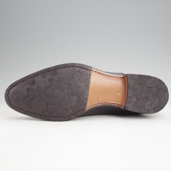 極美品★FUGASHIN/フウガシン SIZE 7【定価￥38,500-★(仏)デュプイ社の撥水レザー(PUMA H)仕様/MINAZUKI】ストレートチップ/黒★j930