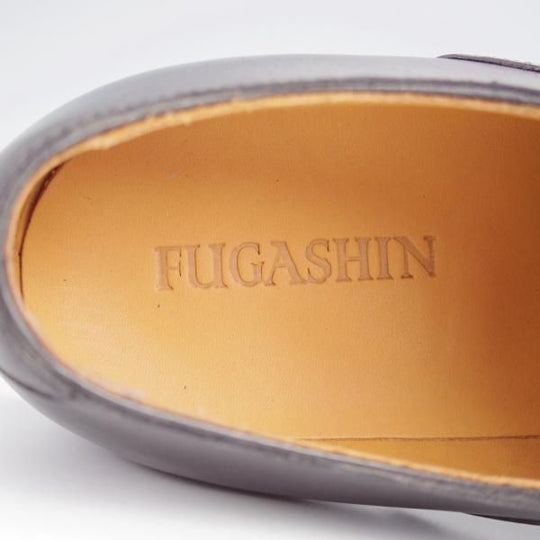 極美品★FUGASHIN/フウガシン SIZE 7【定価￥38,500-★(仏)デュプイ社の撥水レザー(PUMA H)仕様/MINAZUKI】ストレートチップ/黒★j930
