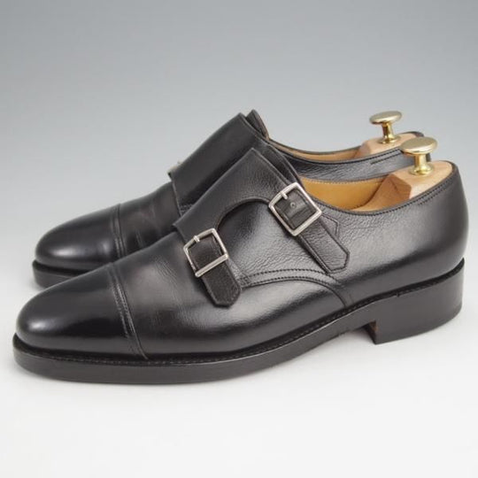 ★ジョンロブ 6E【定価￥224,400-★WILLIAM/ウィリアム/(水牛)バッファローレザー】9795Rラスト/ダブルモンク/黒/メンズ/JOHN LOBB★j931