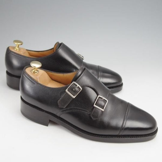 ★ジョンロブ 6E【定価￥224,400-★WILLIAM/ウィリアム/(水牛)バッファローレザー】9795Rラスト/ダブルモンク/黒/メンズ/JOHN LOBB★j931