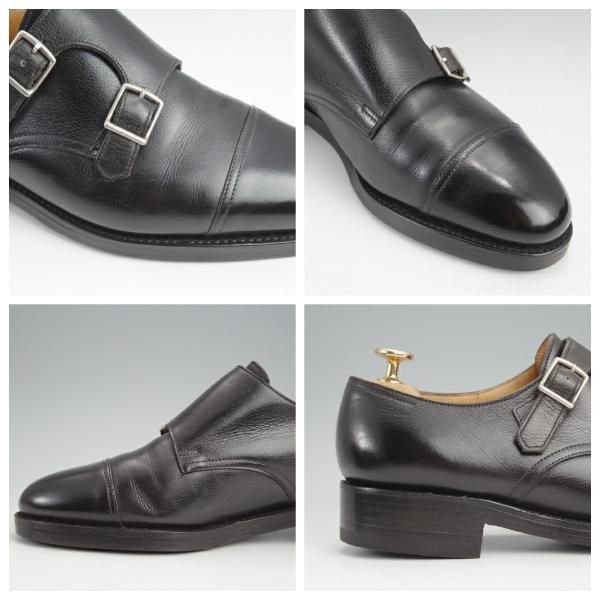 ★ジョンロブ 6E【定価￥224,400-★WILLIAM/ウィリアム/(水牛)バッファローレザー】9795Rラスト/ダブルモンク/黒/メンズ/JOHN LOBB★j931