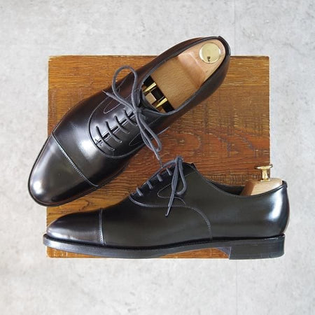 極美品★エドワードグリーン 6D【定価￥204,600-★チェルシー/CHELSEA/202ラスト】ストレートチップ/黒/メンズ/EDWARD GREEN★j932