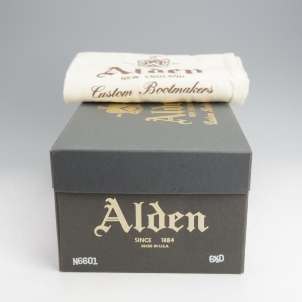 未使用★オールデン 6.5D【貴重★コードバン×アルパインカーフ/BEAMS別注】N6601/モディファイドラスト/Vチップ/ALDEN★j934