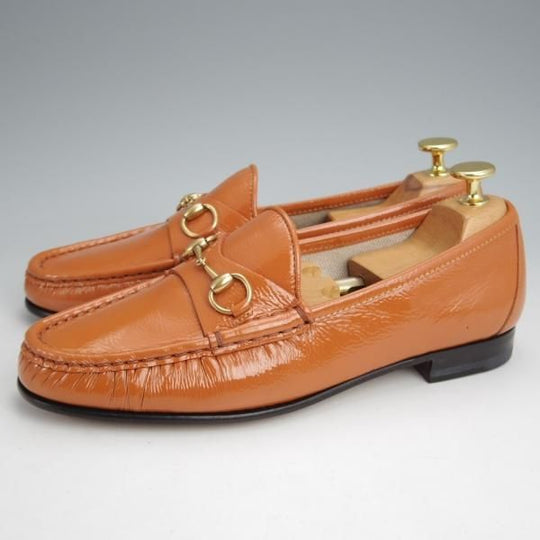 ほぼ未使用★(伊)GUCCI/グッチ(レディース) SIZE 37【貴重★1953コレクション/ホースビットローファー】スリッポンパテント★j935