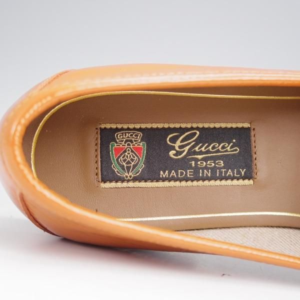 ほぼ未使用★(伊)GUCCI/グッチ(レディース) SIZE 37【貴重★1953コレクション/ホースビットローファー】スリッポンパテント★j935