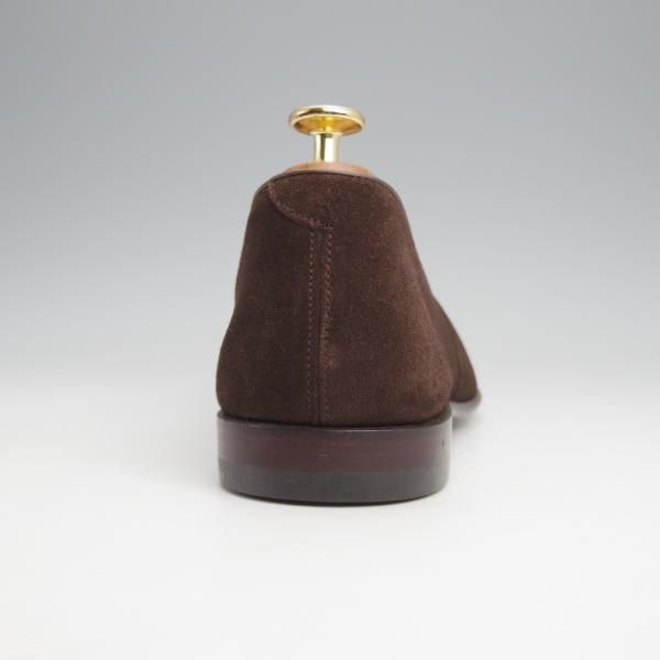 ほぼ未使用★(スペイン製)カルミナ SIZE 8【★コインローファー/80828】UETAMラスト/フルストラップ/スエード/濃茶/メンズ/CARMINA★j936