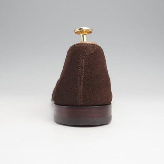 ほぼ未使用★(スペイン製)カルミナ SIZE 8【★コインローファー/80828】UETAMラスト/フルストラップ/スエード/濃茶/メンズ/CARMINA★j936