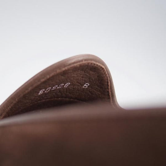 ほぼ未使用★(スペイン製)カルミナ SIZE 8【★コインローファー/80828】UETAMラスト/フルストラップ/スエード/濃茶/メンズ/CARMINA★j936