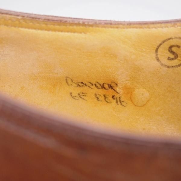 ★ジョンロブ 6E【高額★スキンステッチ仕様/8896ラスト/BORDER】ボーダー/Uチップ/カーフ/濃茶/メンズ/JOHN LOBB★j937