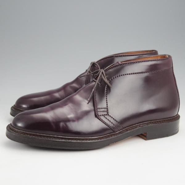極美品★オールデン 9E【定価￥189,200-★コードバン仕様/1339】バリーラスト/チャッカブーツ/#8/赤茶/メンズ/ALDEN★j938