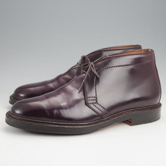 極美品★オールデン 9E【定価￥189,200-★コードバン仕様/1339】バリーラスト/チャッカブーツ/#8/赤茶/メンズ/ALDEN★j938