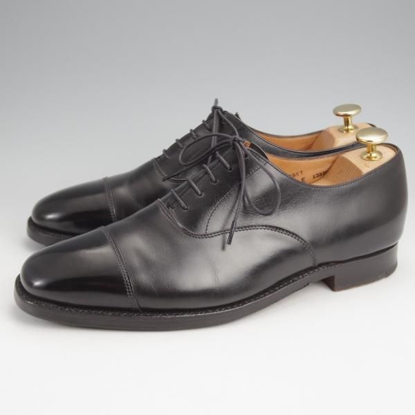 極上★クロケット&ジョーンズ 6E【同系モデル定価￥97,900-★ストレートチップ/DORSET】カーフ/黒/メンズ/Crockett&Jones★j939