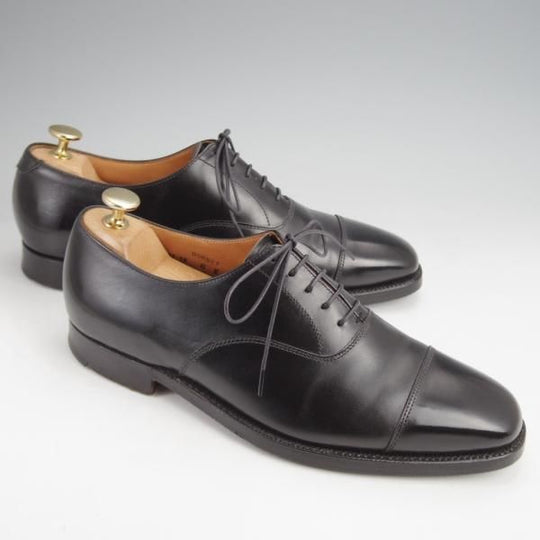 極上★クロケット&ジョーンズ 6E【同系モデル定価￥97,900-★ストレートチップ/DORSET】カーフ/黒/メンズ/Crockett&Jones★j939