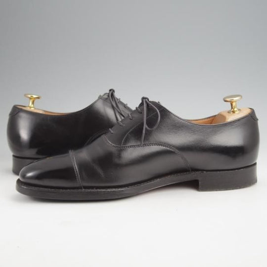 極上★クロケット&ジョーンズ 6E【同系モデル定価￥97,900-★ストレートチップ/DORSET】カーフ/黒/メンズ/Crockett&Jones★j939