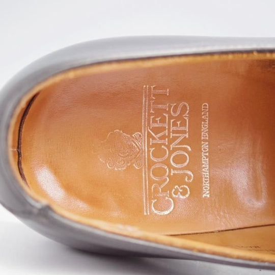 極上★クロケット&ジョーンズ 6E【同系モデル定価￥97,900-★ストレートチップ/DORSET】カーフ/黒/メンズ/Crockett&Jones★j939
