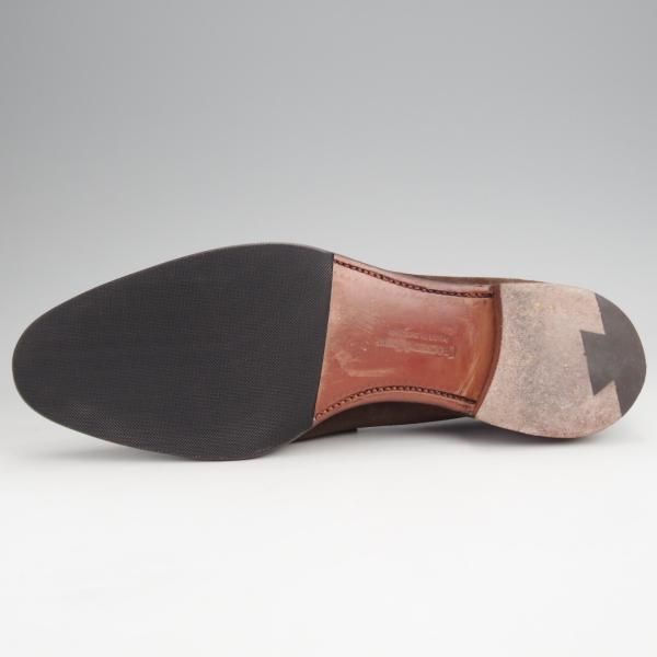 極上★クロケット&ジョーンズ 6.5E【★コインローファー/TEIGN/341ラスト】スエード/濃茶/メンズ/Crockett&Jones★j940