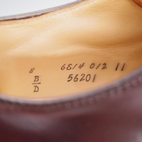 極上★オールデン 8D【定価￥182,600-★コードバン仕様/モディファイドラスト/56201】パンチドキャップトゥ/#8/赤茶/ALDEN★j942