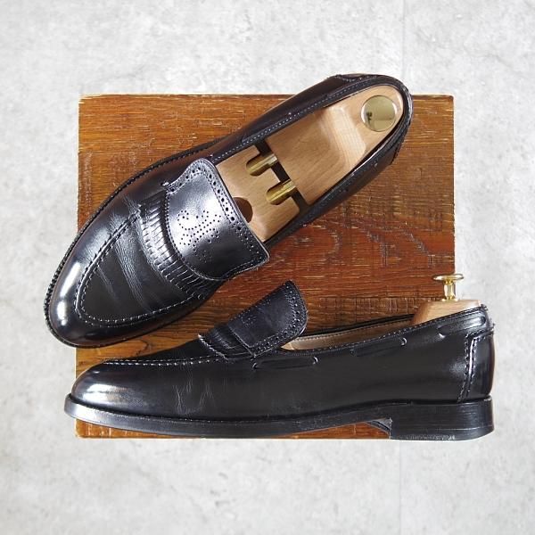 極上★オールデン 8D【現行定価10万円以上★キルトローファー/3219/]ユナイテッドアローズ別注】アバディーンラスト/黒/ALDEN★j943