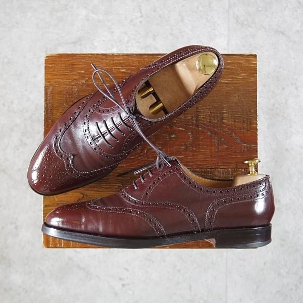 極上★ジョンロブ 5D【貴重★8695ラスト/MASHALL】フルブローグ/カーフ/濃茶/メンズ/JOHN LOBB★j944