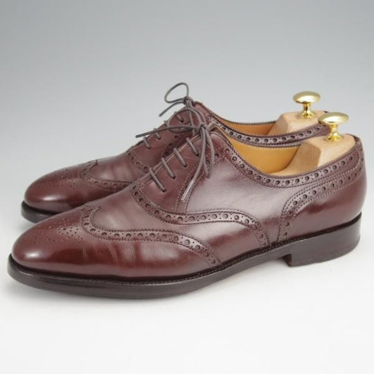 極上★ジョンロブ 5D【貴重★8695ラスト/MASHALL】フルブローグ/カーフ/濃茶/メンズ/JOHN LOBB★j944