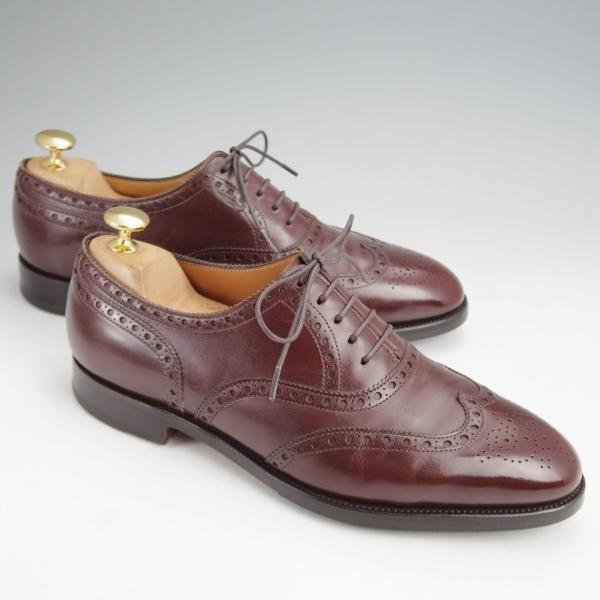 極上★ジョンロブ 5D【貴重★8695ラスト/MASHALL】フルブローグ/カーフ/濃茶/メンズ/JOHN LOBB★j944