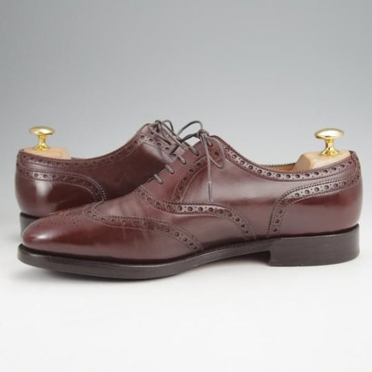 極上★ジョンロブ 5D【貴重★8695ラスト/MASHALL】フルブローグ/カーフ/濃茶/メンズ/JOHN LOBB★j944