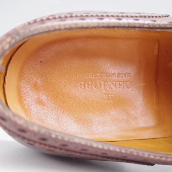 極上★ジョンロブ 5D【貴重★8695ラスト/MASHALL】フルブローグ/カーフ/濃茶/メンズ/JOHN LOBB★j944