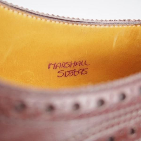 極上★ジョンロブ 5D【貴重★8695ラスト/MASHALL】フルブローグ/カーフ/濃茶/メンズ/JOHN LOBB★j944