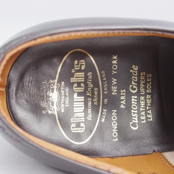 ★チャーチ 65G/UK6.5【旧チャーチ★73ラスト/ブックバインダーカーフ】3都市ロゴ/LEGATE/クォーターブローグ/黒/メンズ/Church'★j947