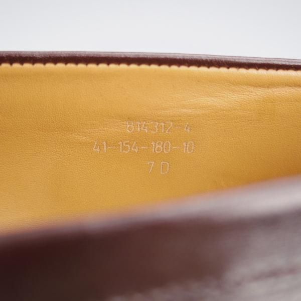 極美品★J.M.ウエストン 7D【現行定価￥137,500-★180/コインローファー】41ラスト/ボックスカーフ/濃茶/Weston/ウェストン★j948
