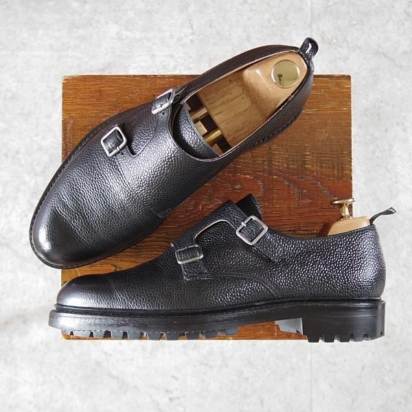 極美品★クロケット&ジョーンズ UK7/US7.5D【貴重★ブラックフリース別注/(米)トムブラウン監修】黒/ブルックスブラザーズ★j949