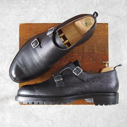 極美品★クロケット&ジョーンズ UK7/US7.5D【貴重★ブラックフリース別注/(米)トムブラウン監修】黒/ブルックスブラザーズ★j949