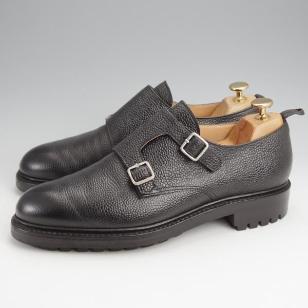 極美品★クロケット&ジョーンズ UK7/US7.5D【貴重★ブラックフリース別注/(米)トムブラウン監修】黒/ブルックスブラザーズ★j949