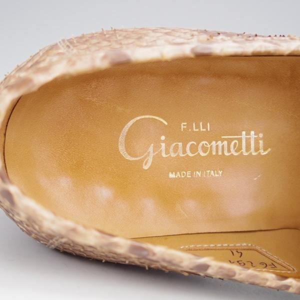 F.LLIジャコメッティ SIZE 41【パイソン革/コインローファー】 | 高級