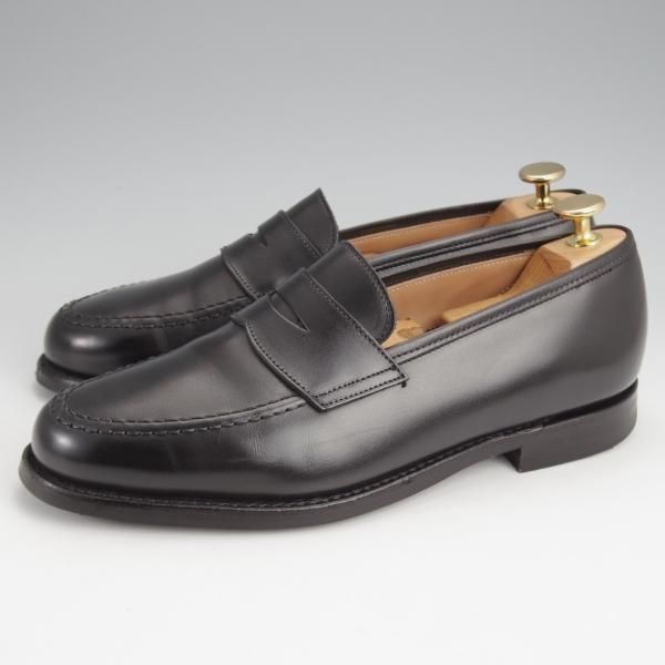 極上★クロケット&ジョーンズ 6E【定価￥99,000-★BOSTON 2/ボストン】CITYソール/376ラスト/コインローファー/黒/Crockett&Jones★j959