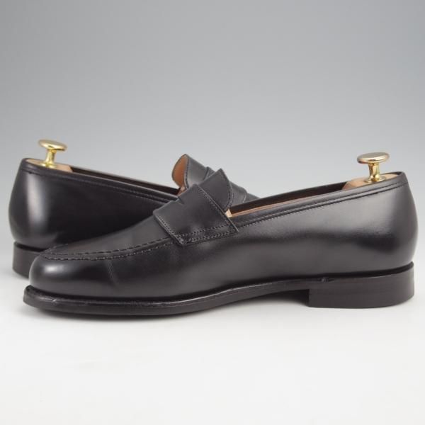 極上★クロケット&ジョーンズ 6E【定価￥99,000-★BOSTON 2/ボストン】CITYソール/376ラスト/コインローファー/黒/Crockett&Jones★j959