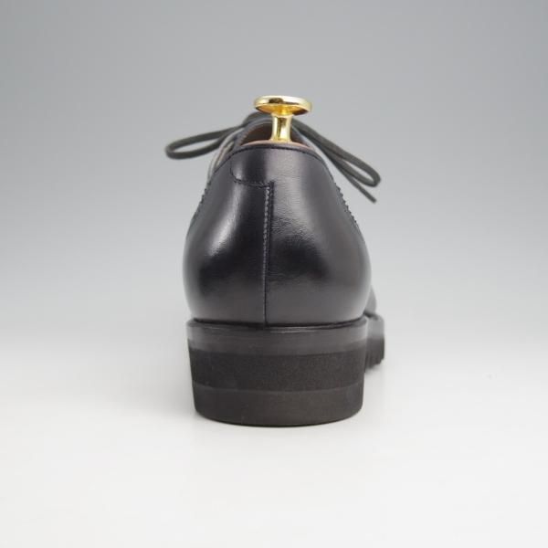 極美品★(伊)F.LLIジャコメッティ SIZE 42【シャークソール仕様★ロングウイング/FG216】Massimo/カーフ/紺/Giacometti★j960