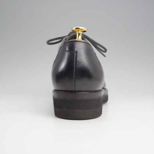 極美品★(伊)F.LLIジャコメッティ SIZE 42【シャークソール仕様★ロングウイング/FG216】Massimo/カーフ/紺/Giacometti★j960