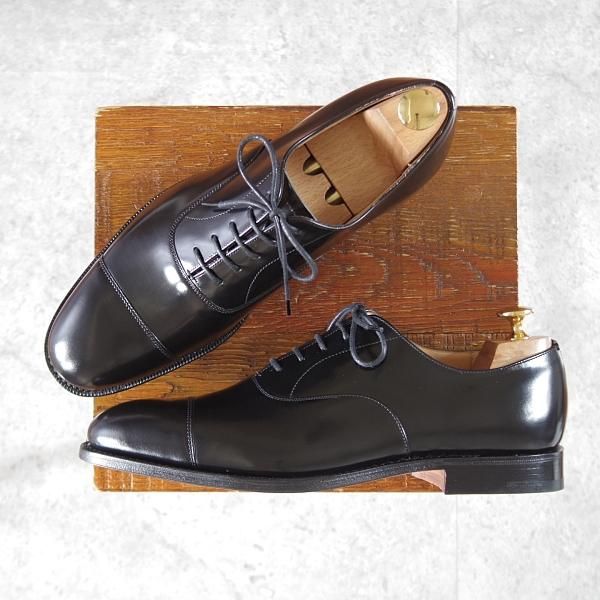 未使用★チャーチ 65F/UK6.5【定価￥176,000-★コンサル/CONSUL】173ラスト/ストレートチップ/黒/メンズ/Church'★j963