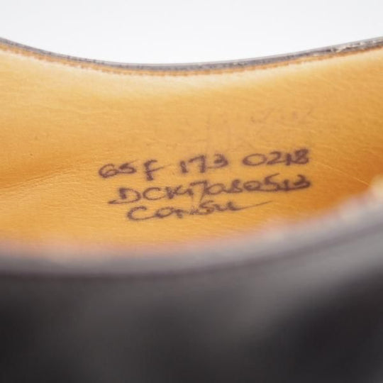 未使用★チャーチ 65F/UK6.5【定価￥176,000-★コンサル/CONSUL】173ラスト/ストレートチップ/黒/メンズ/Church'★j963