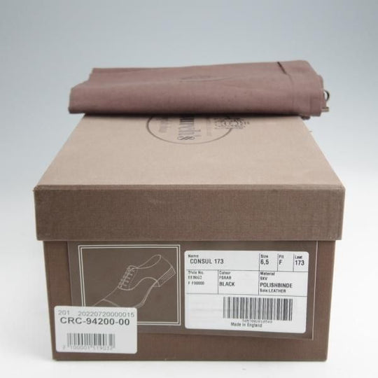 未使用★チャーチ 65F/UK6.5【定価￥176,000-★コンサル/CONSUL】173ラスト/ストレートチップ/黒/メンズ/Church'★j963