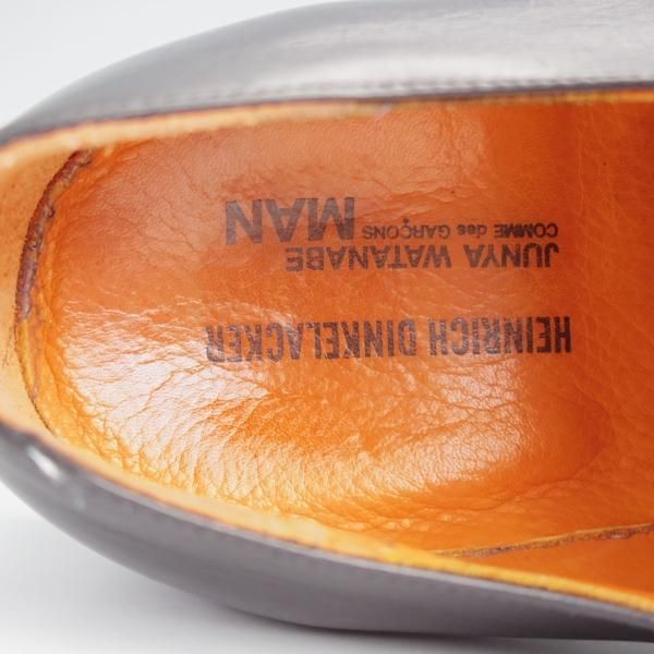 極美品★(独)ハインリッヒ・ディンケラッカー SIZE 8【貴重★コムデギャルソン別注/ジュンヤワタナベ】RIO/リオ/プレーントゥ/黒★j964