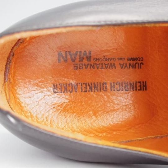 極美品★(独)ハインリッヒ・ディンケラッカー SIZE 8【貴重★コムデギャルソン別注/ジュンヤワタナベ】RIO/リオ/プレーントゥ/黒★j964