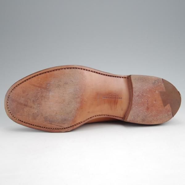 美品★クロケット&ジョーンズ 7E【貴重★ヴェルトショーン製法(ケンゴン同仕様)/VELDT】カーフ/薄茶/メンズ/Crockett&Jones★j965