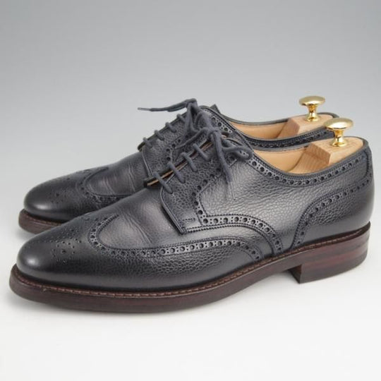 極上★クロケット&ジョーンズ UK7/US7.5D【ダイナイトソール★ブルックスブラザーズ別注/Peal&co】240ラスト/紺/Crockett&Jones★j966