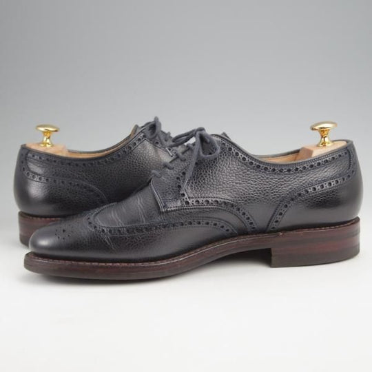 極上★クロケット&ジョーンズ UK7/US7.5D【ダイナイトソール★ブルックスブラザーズ別注/Peal&co】240ラスト/紺/Crockett&Jones★j966