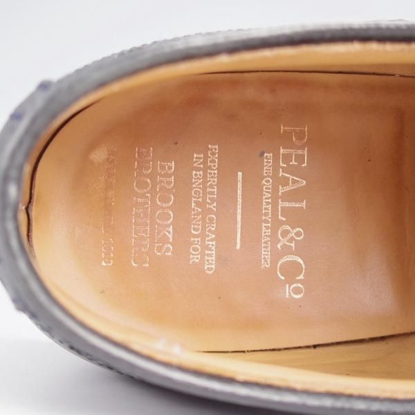 極上★クロケット&ジョーンズ UK7/US7.5D【ダイナイトソール★ブルックスブラザーズ別注/Peal&co】240ラスト/紺/Crockett&Jones★j966