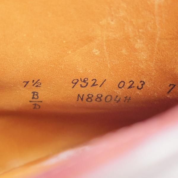 極美品★オールデン 7.5D【現行定価19万円程度★コードバン仕様/モディファイドラスト】N8804H/レースアップブーツ/赤茶/ALDEN★j969