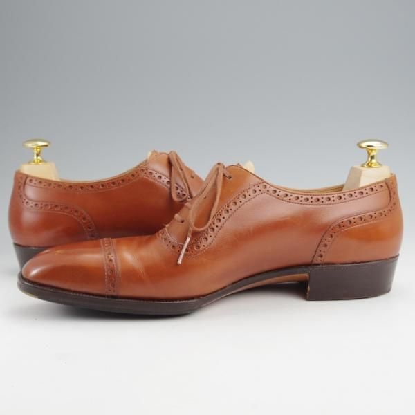 極上★セイジ・マッカーシー UK6程度【オーダー価格25万円程度〜★純正シューツリー付き/クォーターブローグ】茶/SEIJI McCARTHY★j970